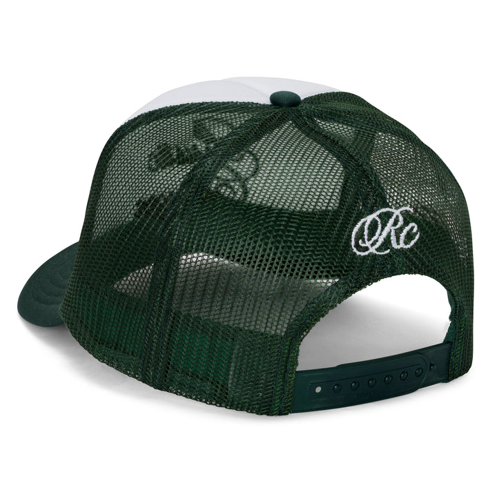Forest Green RCTC Script Foam Snapback Trucker Hat